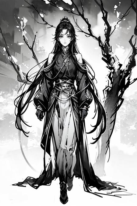 03023-1468613965-mo,masterpiece, best quality,1boy,standing, long hair,cold face, full body, (front),monochrome, greyscale,ink splash.png